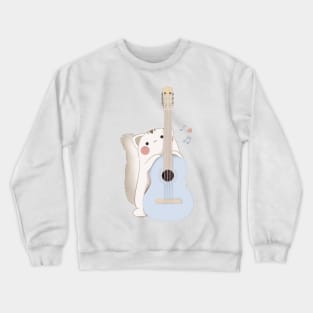 Cat and guitar Crewneck Sweatshirt